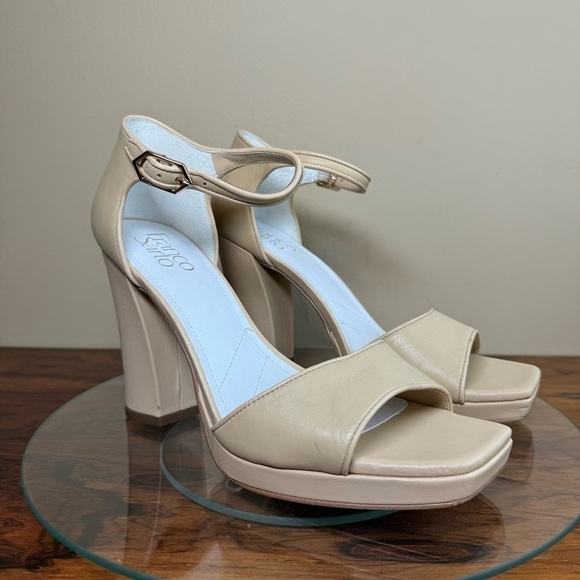 NEW Franco Sarto Dima Sandal in Beige Leather - Picture 6 of 16